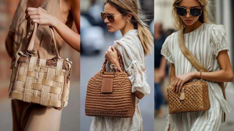 Versatilidad y elegancia: bolsos de mimbre y cuero, la tendencia que arrasa