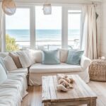ideas para decorar una casa rural en la playa con fundas de sillón resistentes