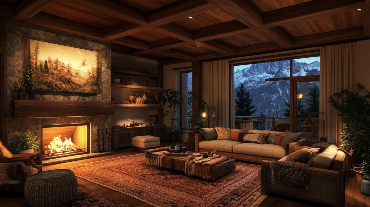 9 ideas de decoración rústica para una casa rural en la montaña